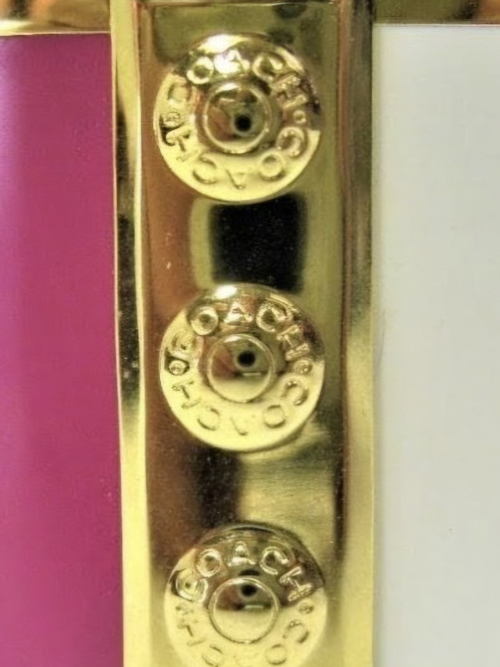 Coach 65th Anniversary Legacy Signature Gold Logo Wide Cuff Bracelet - Picture 3 of 9